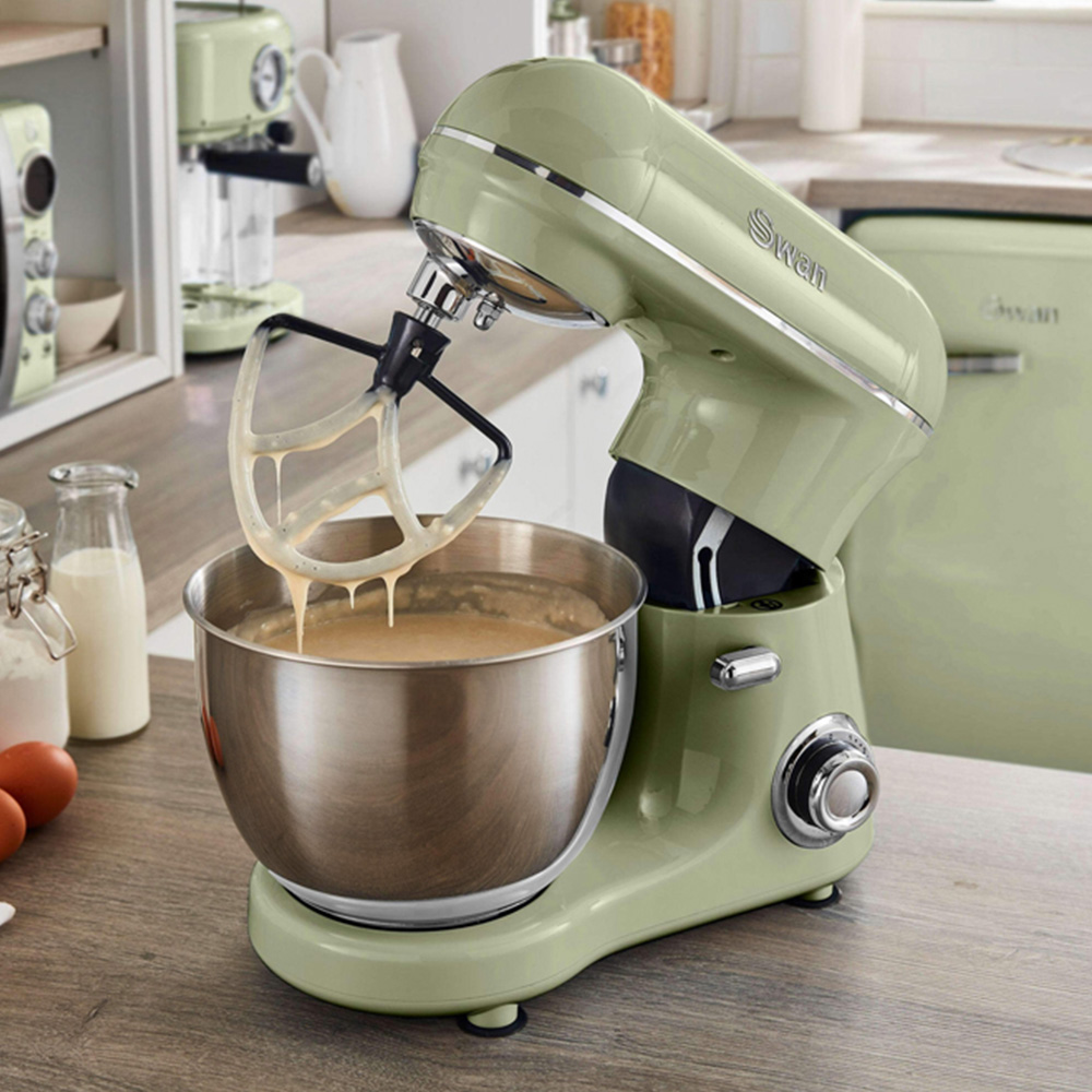 Swan SP21060BLN Green Retro Stand Mixer 800W Image 6
