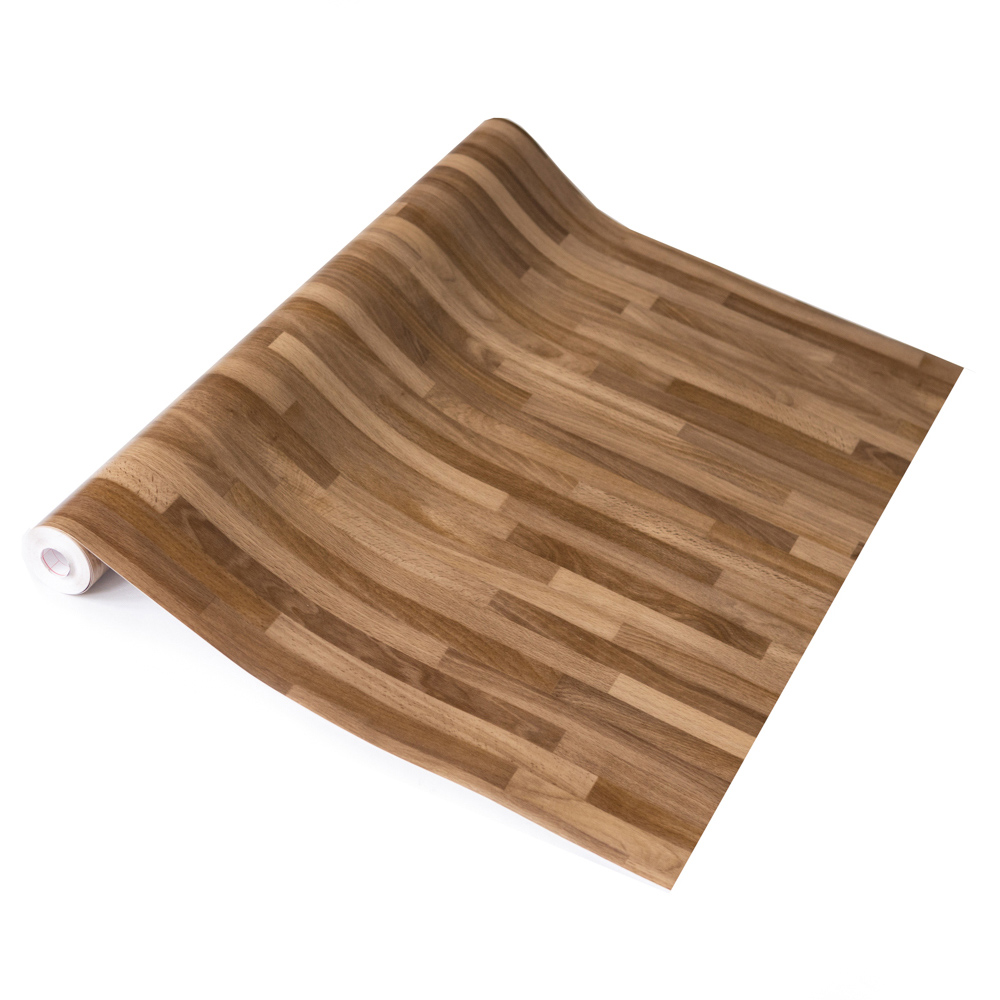 d-c-fix Walnut Block Self-Adhesive Plastic Vinyl Wrap Film 67.5cm x 5m Image 2