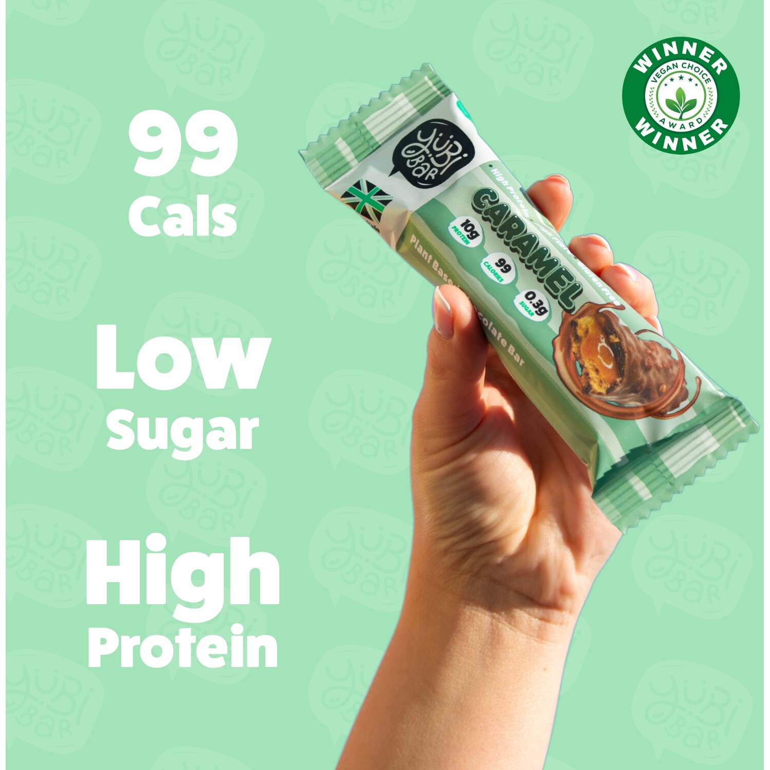 YuBi Bar Protein Snack Bar Caramel Image 6