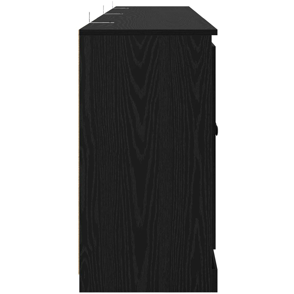 vidaXL Black Sideboard Set of 3 Image 7