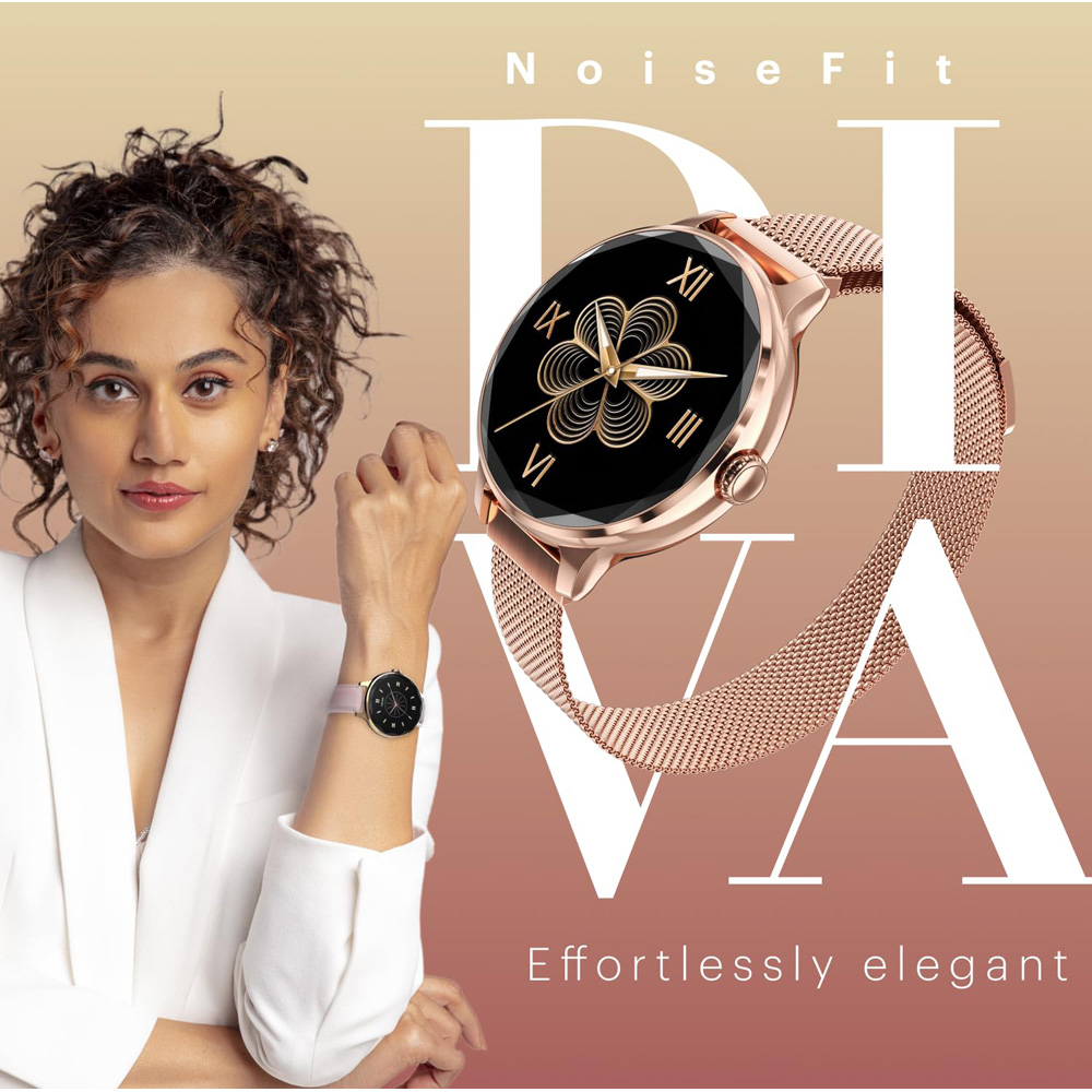 Noise NoiseFit Diva Metallic Silver Bluetooth Smartwatch Image 9