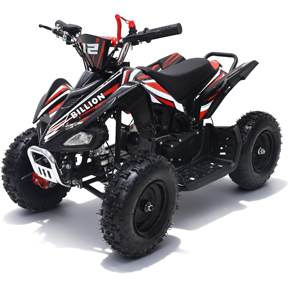 Alivio Kids Red 49cc 2-Stroke Engine Mini Petrol Quad Bike with Disc Brakes 1.8L Image 4