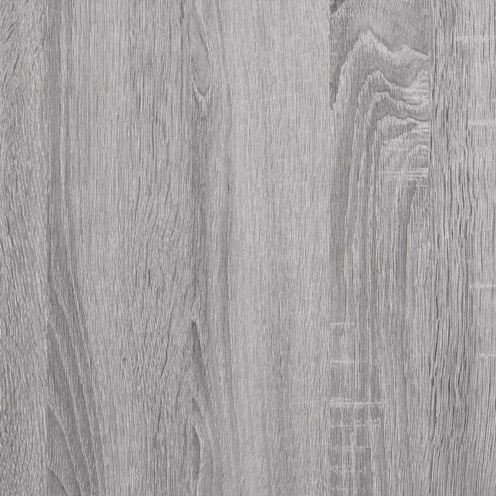 vidaXL 4 Open Shelf Grey Sonoma Compact Bookshelf Image 8