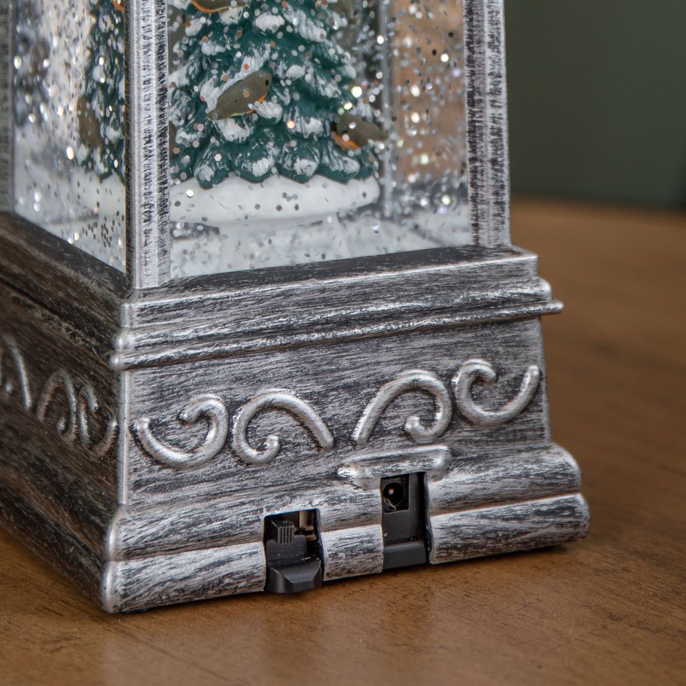 Samuel Alexander White LED Robins on Christmas Tree Silver Water Spinner 21cm Image 7