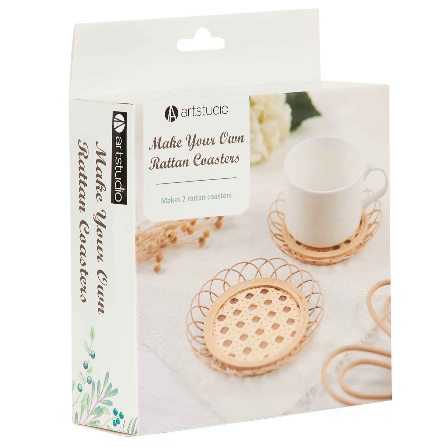Make Your Own Rattan Coasters - Natural Image 2