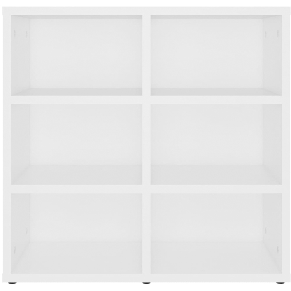 vidaXL 12 Shelf White Shoe Storage Cabinet Set of 2 Image 6