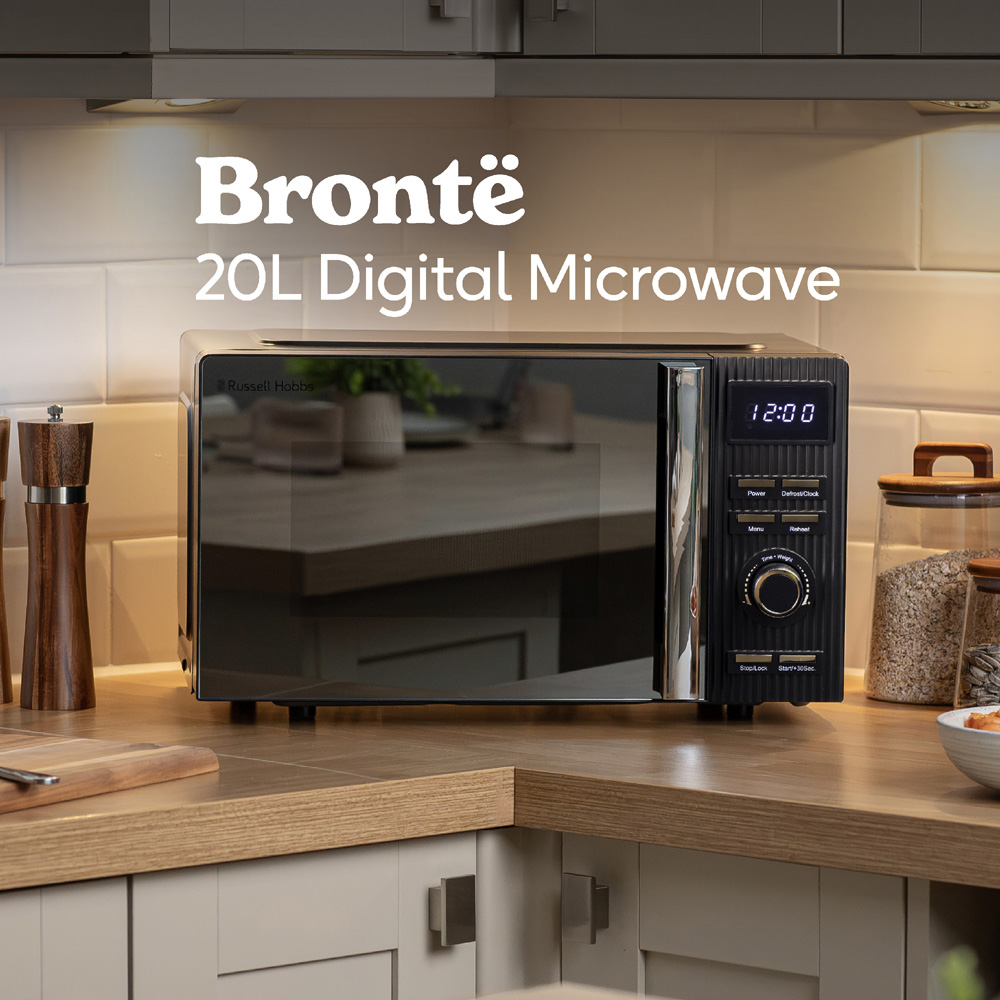 Russell Hobbs Bronte RHMD834B Black 20L Digital Microwave 800W Image 4