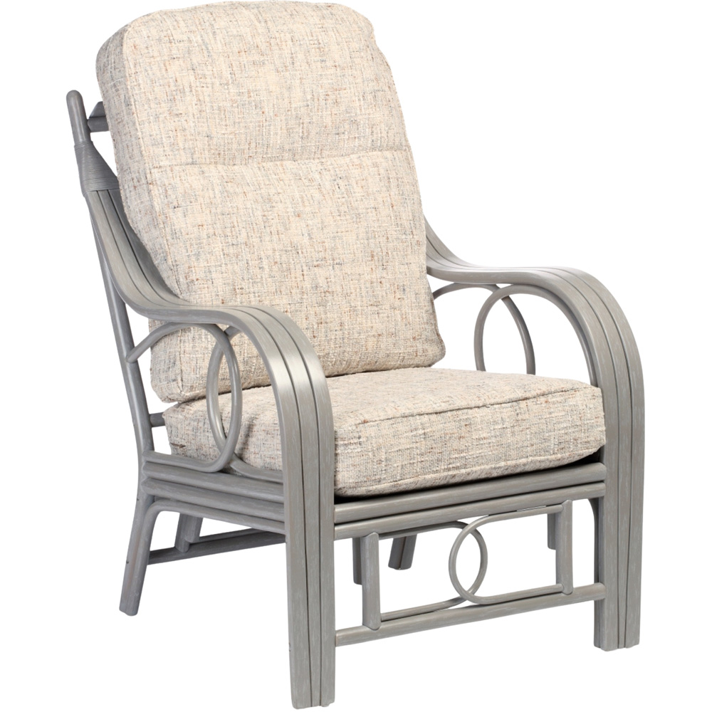 Desser Furniture Madrid 4 Seater Grey Farrow Sofa Set Image 6