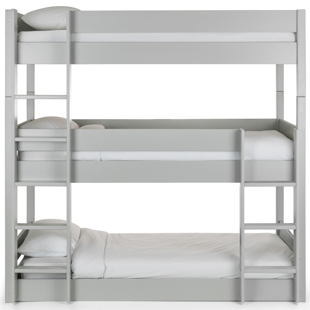 Julian Bowen Trio Dove Grey Triple Sleeper Bunk Bed Image 3