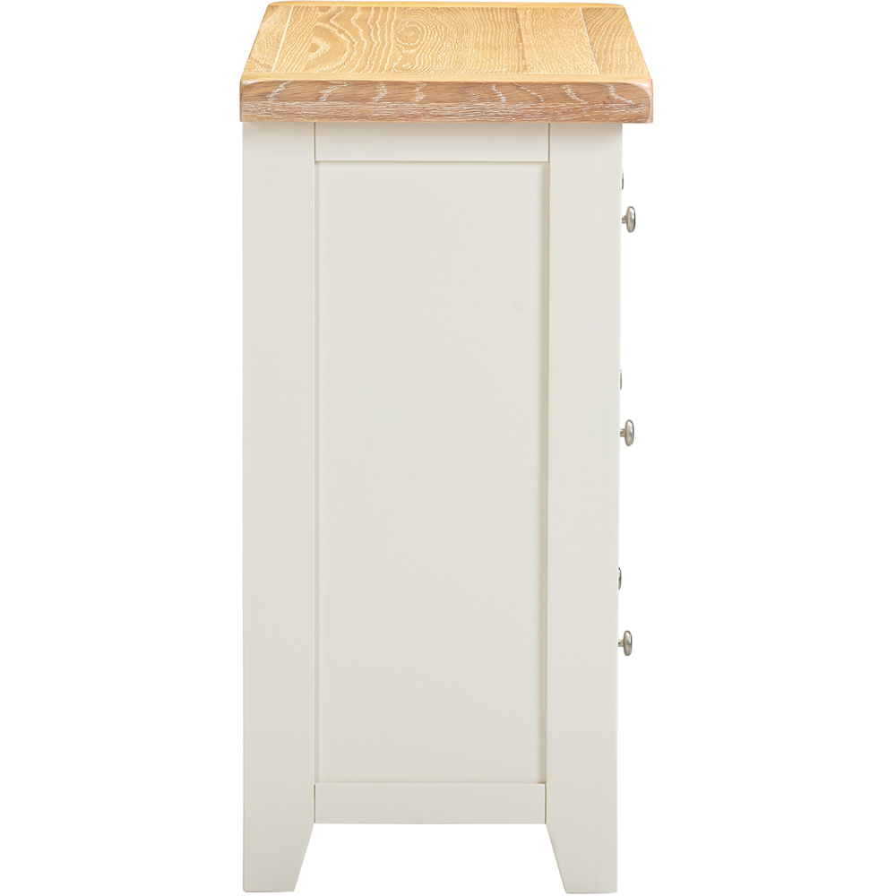 Seconique Windsor 3 Drawer Ivory and Oak Storage Chest Image 5