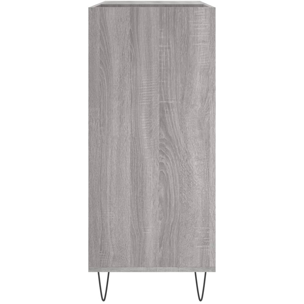 vidaXL 3 Shelf Grey Sonoma Record Cabinet Image 5