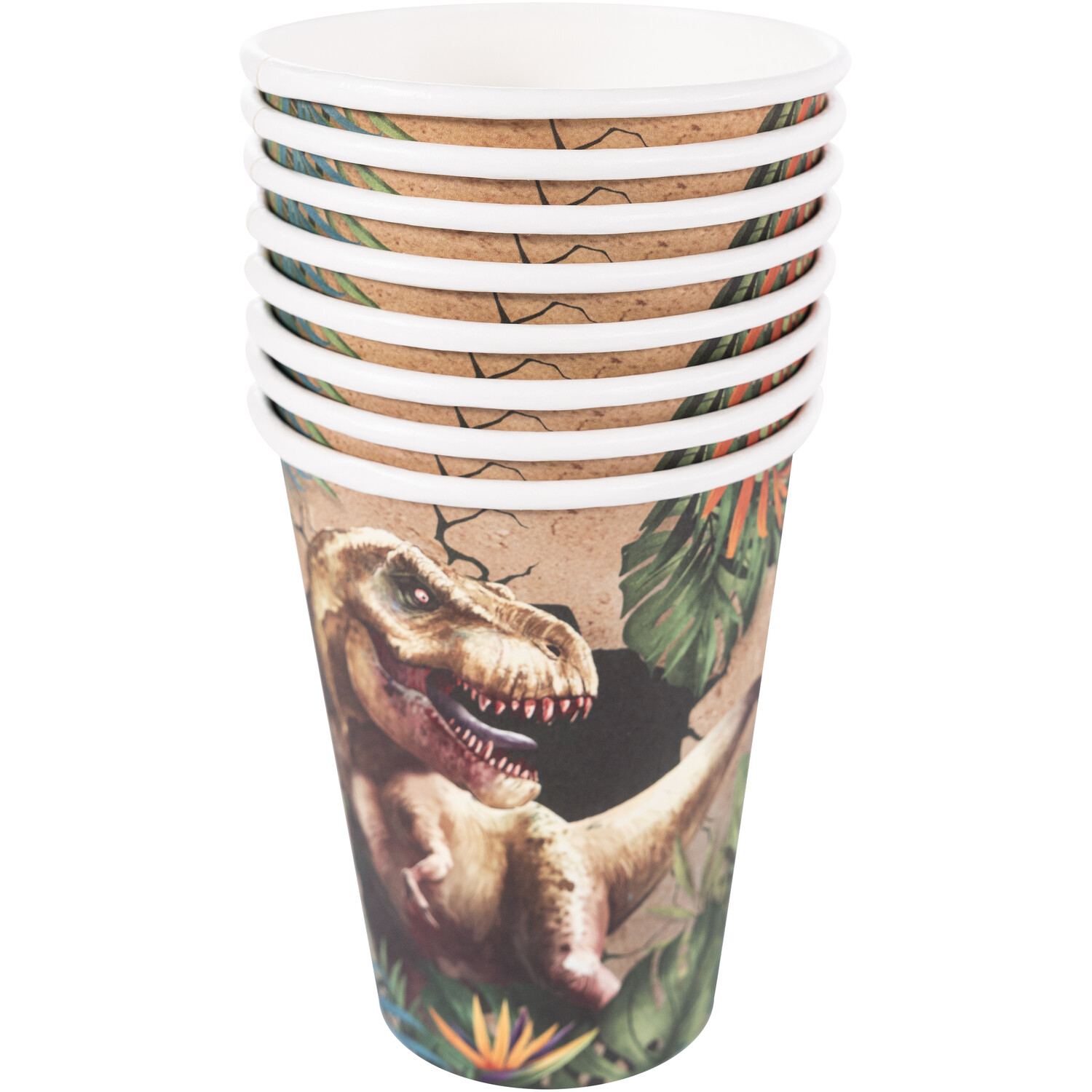 Pack of 8 Dinosaur Party Paper Cups Image 4