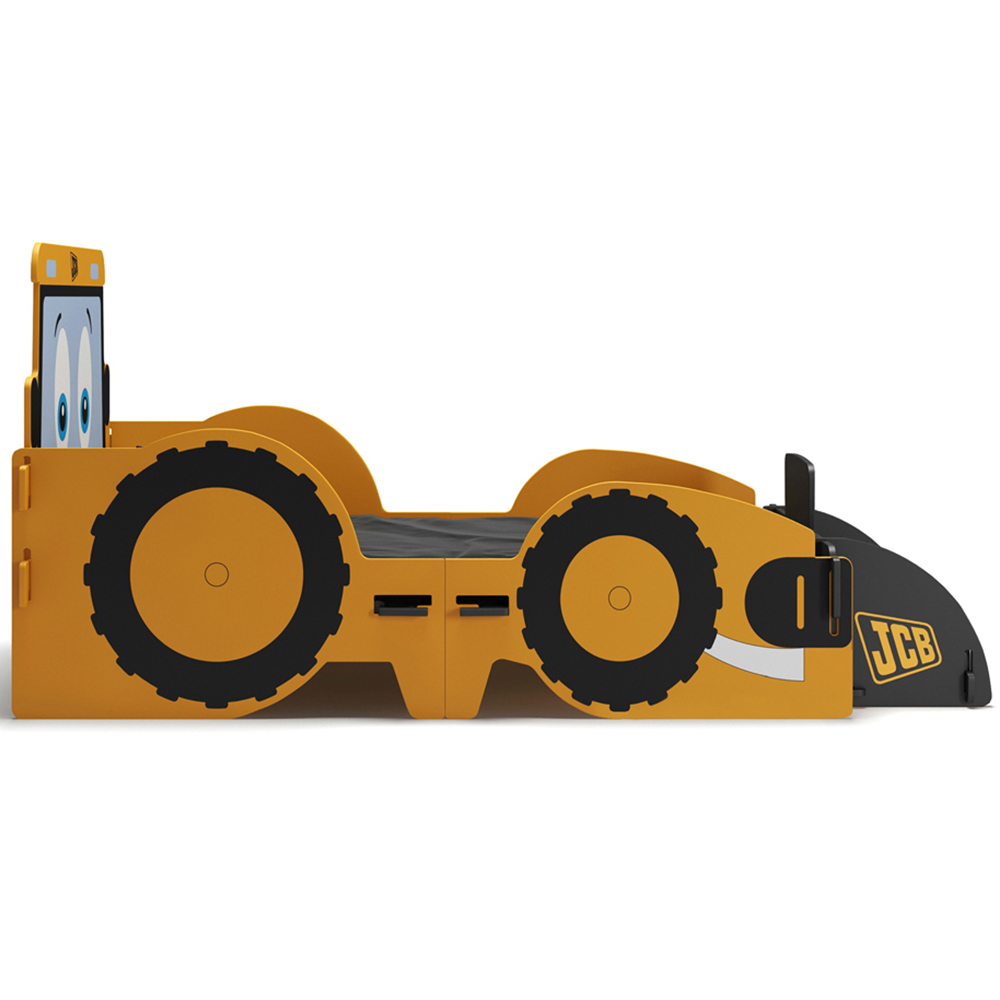 Kidsaw JCB Yellow and Black Junior Toddler Bed Image 3