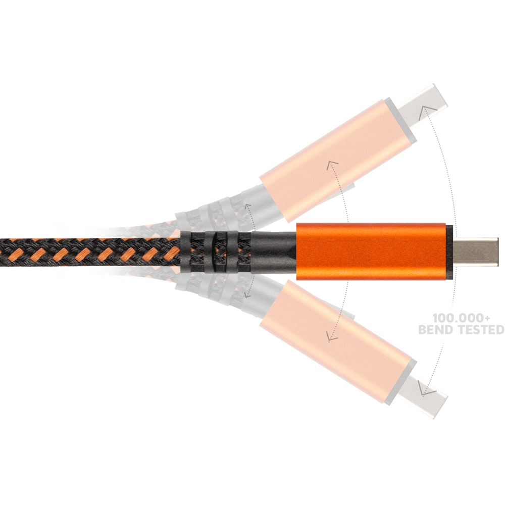 Xtorm Xtreme Black and Orange USB to Micro Cable 1.5m Image 4