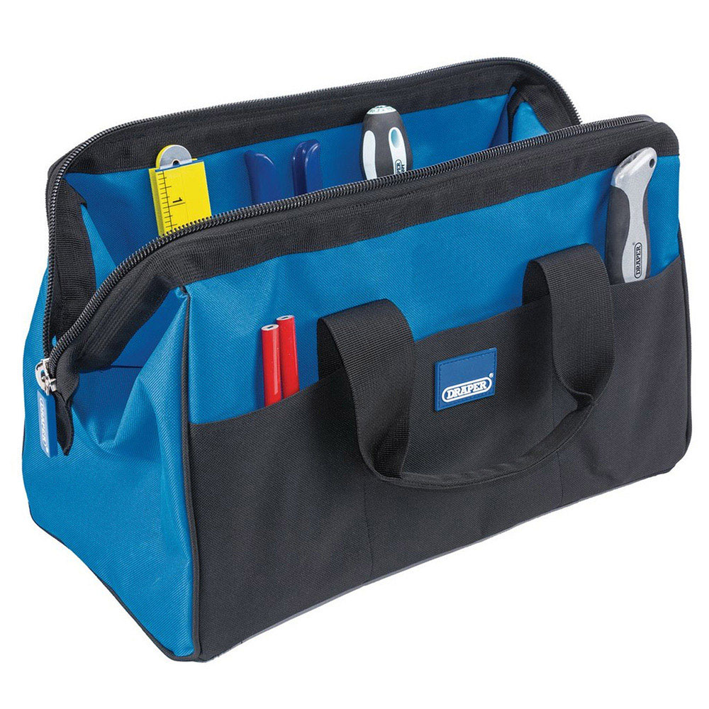 Draper Black and Blue Tool Bag 42cm Image 4