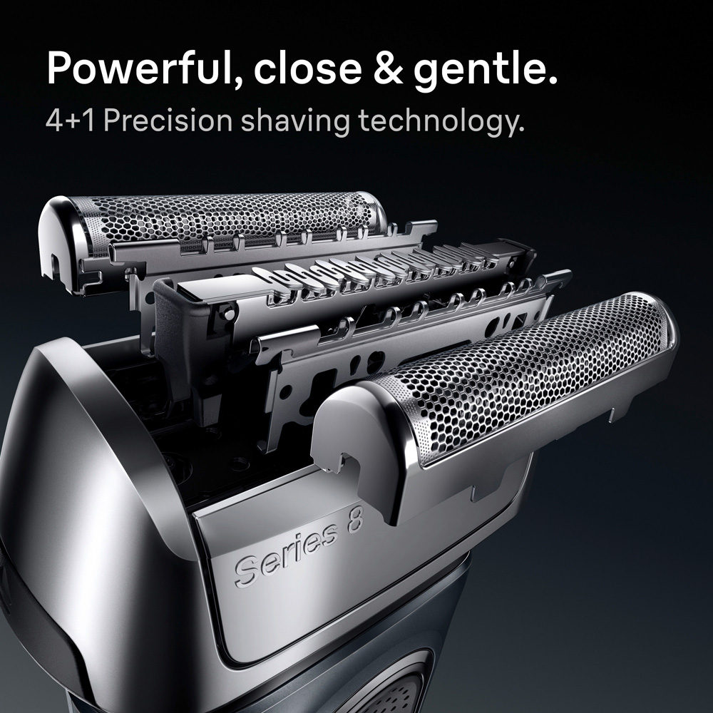 Braun Series 8 8663CC Grey 4 Plus 1 Electric Shaver Image 7