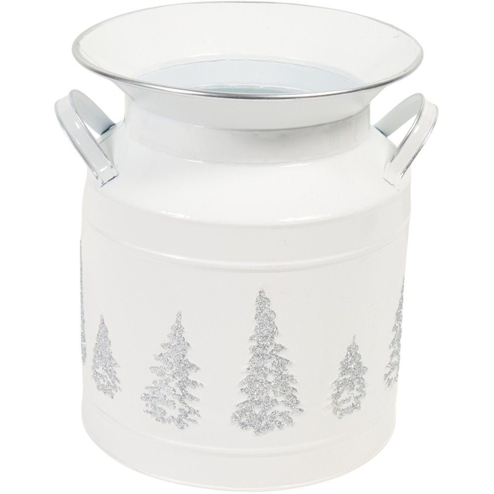Snowdrift Sparkle Planter White Image 1