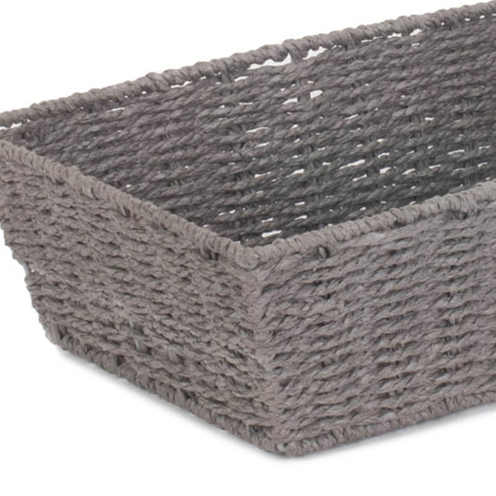 Red Hamper Large Grey Paper Rope Serving Tray Image 2