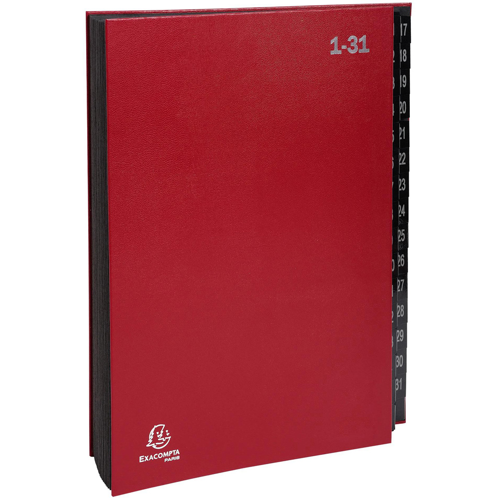 Exacompta 32 Sections Red A4 Multi Part File 6 Pack Image 1