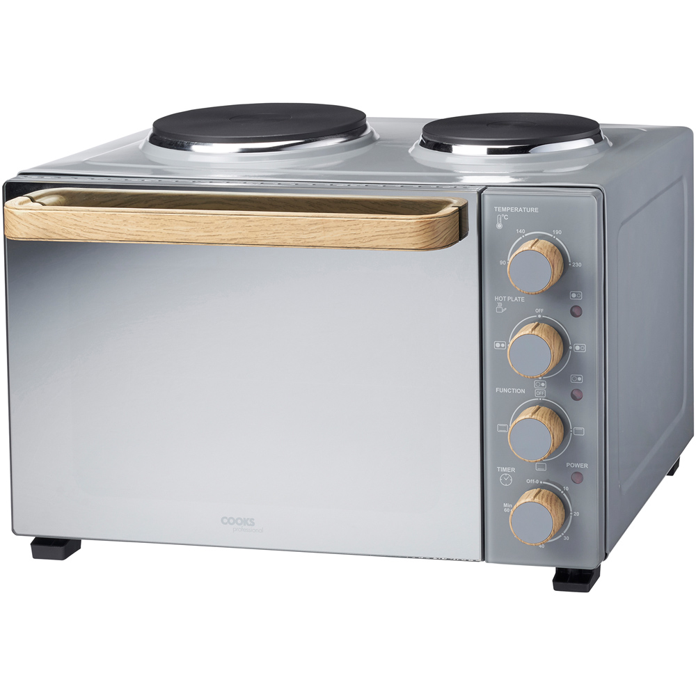 Cooks Professional K404 Counter Top 34L Mini Oven with Hobs Image 1