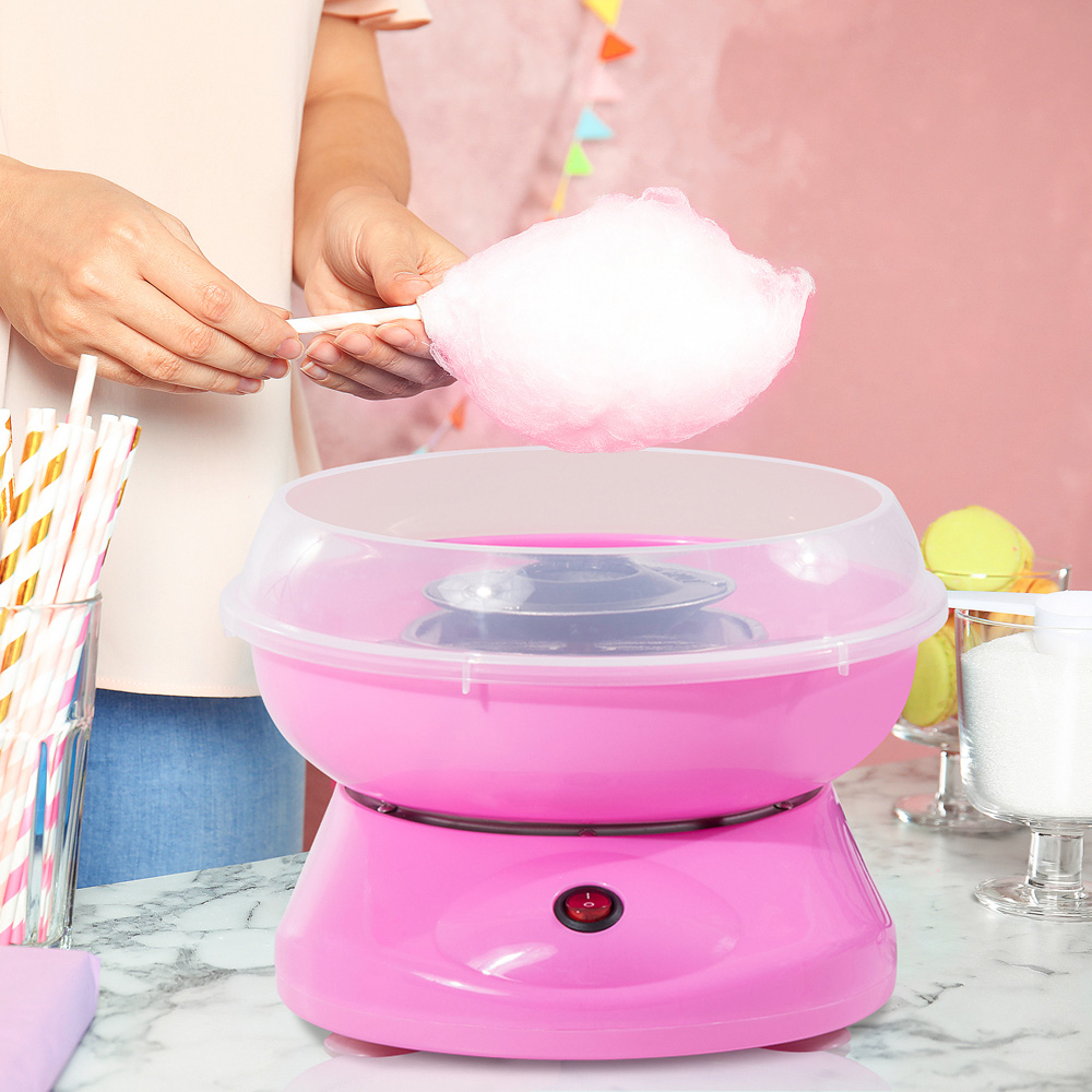 HOMCOM 800-017PK Pink Electric Cotton Candy Machine with Equipment 550W Image 7