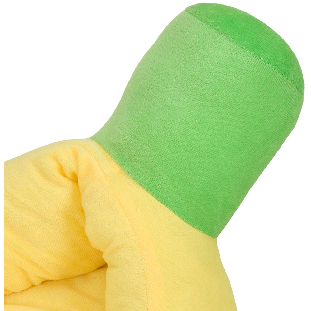 H&O Direct 70 x 45cm Yellow Medium Banana Shape Pet Bed Image 5