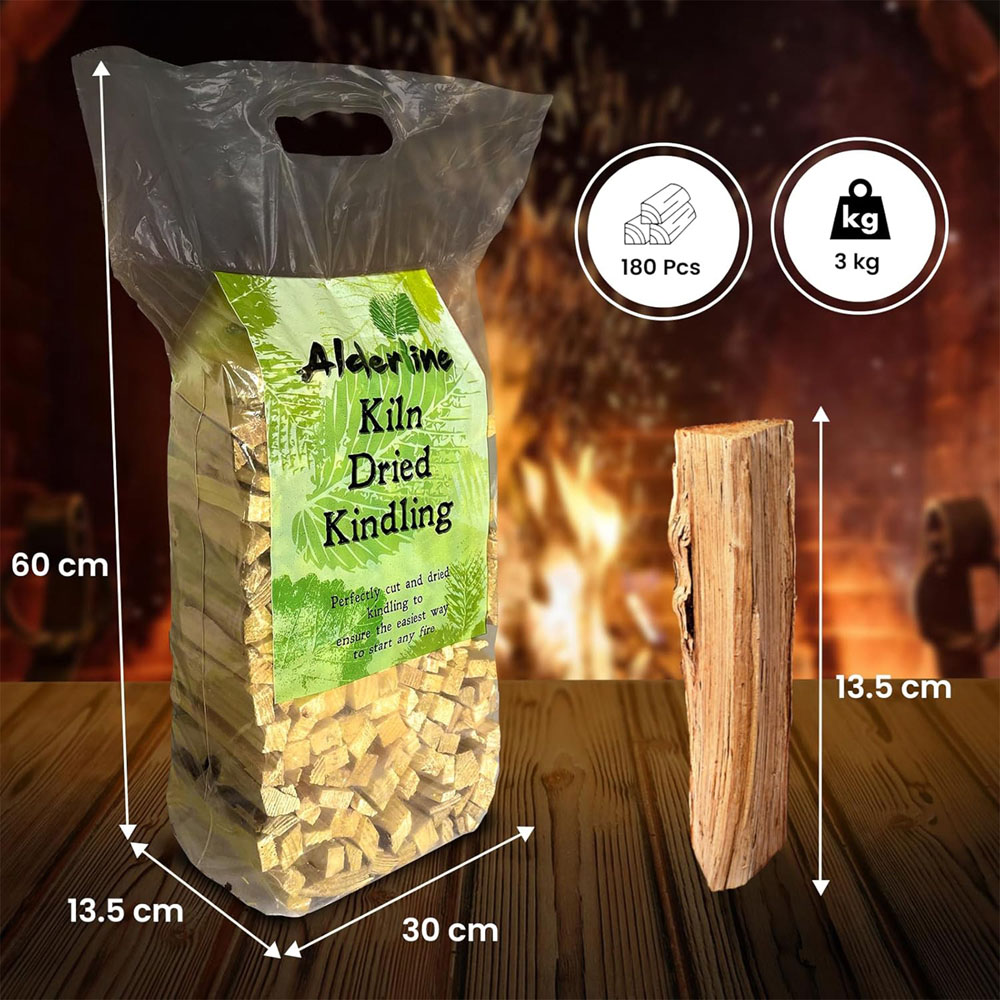 RoyalFire Alderline Kiln Dried Pine Kindling Bag 3kg Image 5