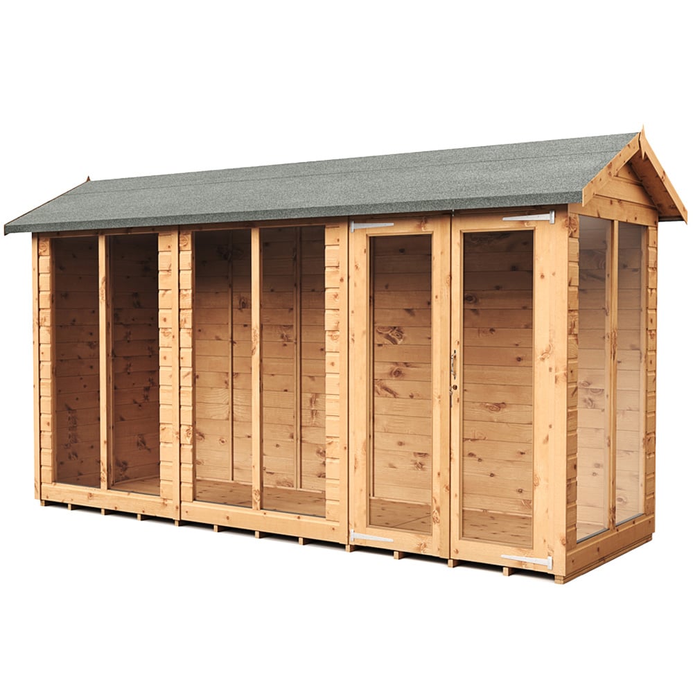Empire Sheds 4 x 12ft Double Door Tongue and Groove Wooden Apex Garden Shed Image 1