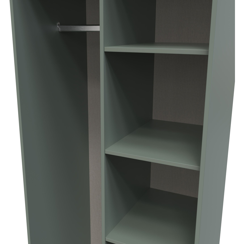 Crowndale 5 Shelf Reed Green Open Wardrobe Ready Assembled Image 5
