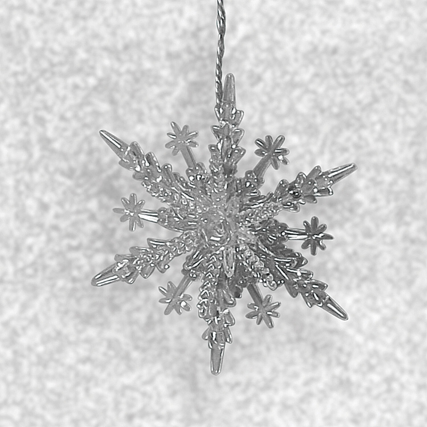 3D Snowflake 8 LED Curtain Light Image 2