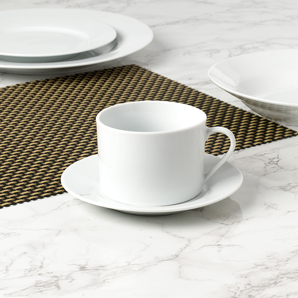 Waterside White Rim 20 Piece Dinner Set Image 3