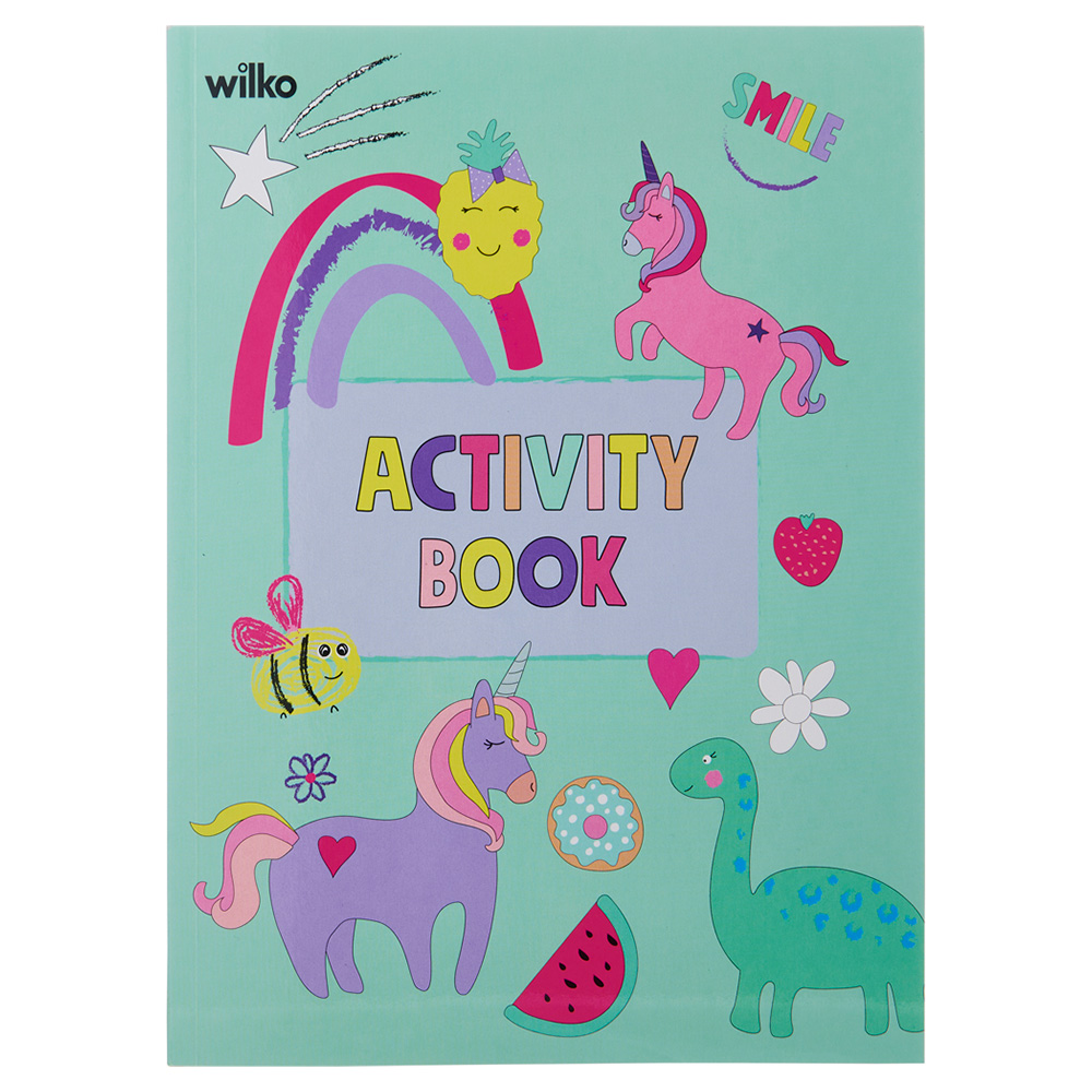 Wilko Unicorn Colouring and Activity Book Image 1