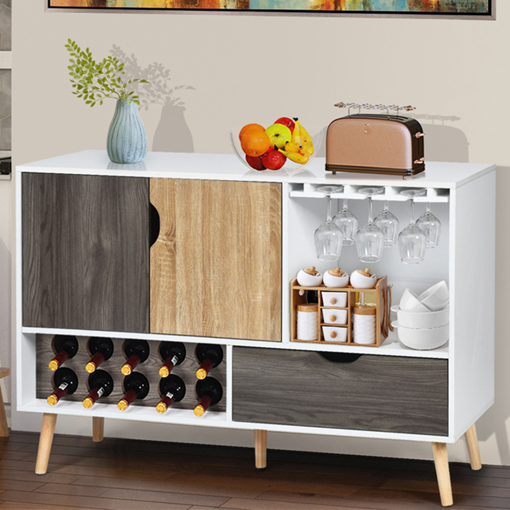 Costway Single Shelf Buffet Sideboard Image 1