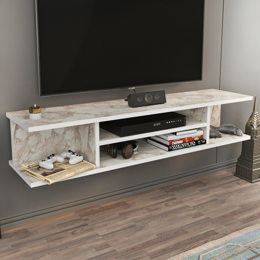 Decorotika Pivot 4 Shelf Ephesus Floating TV Unit Image 1
