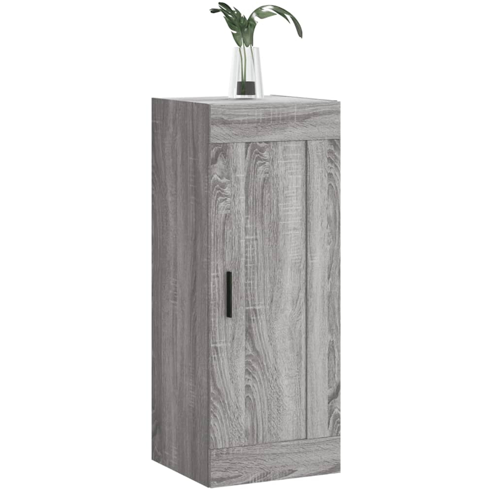 vidaXL Single Door Grey Sonoma Wall Mounted Cabinet Image 3