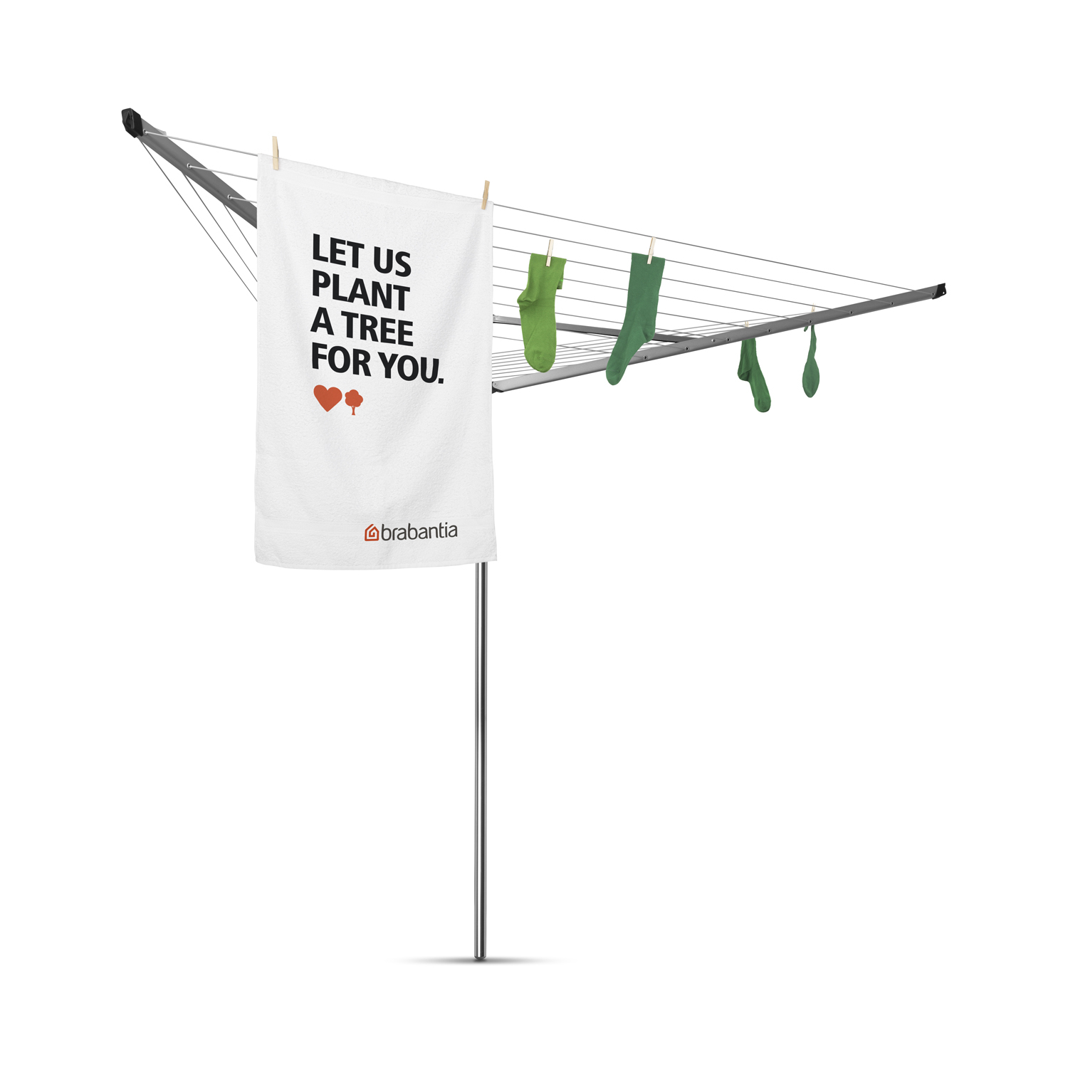 Brabantia Essential Rotary Airer with Ground Tube 30m Image 6