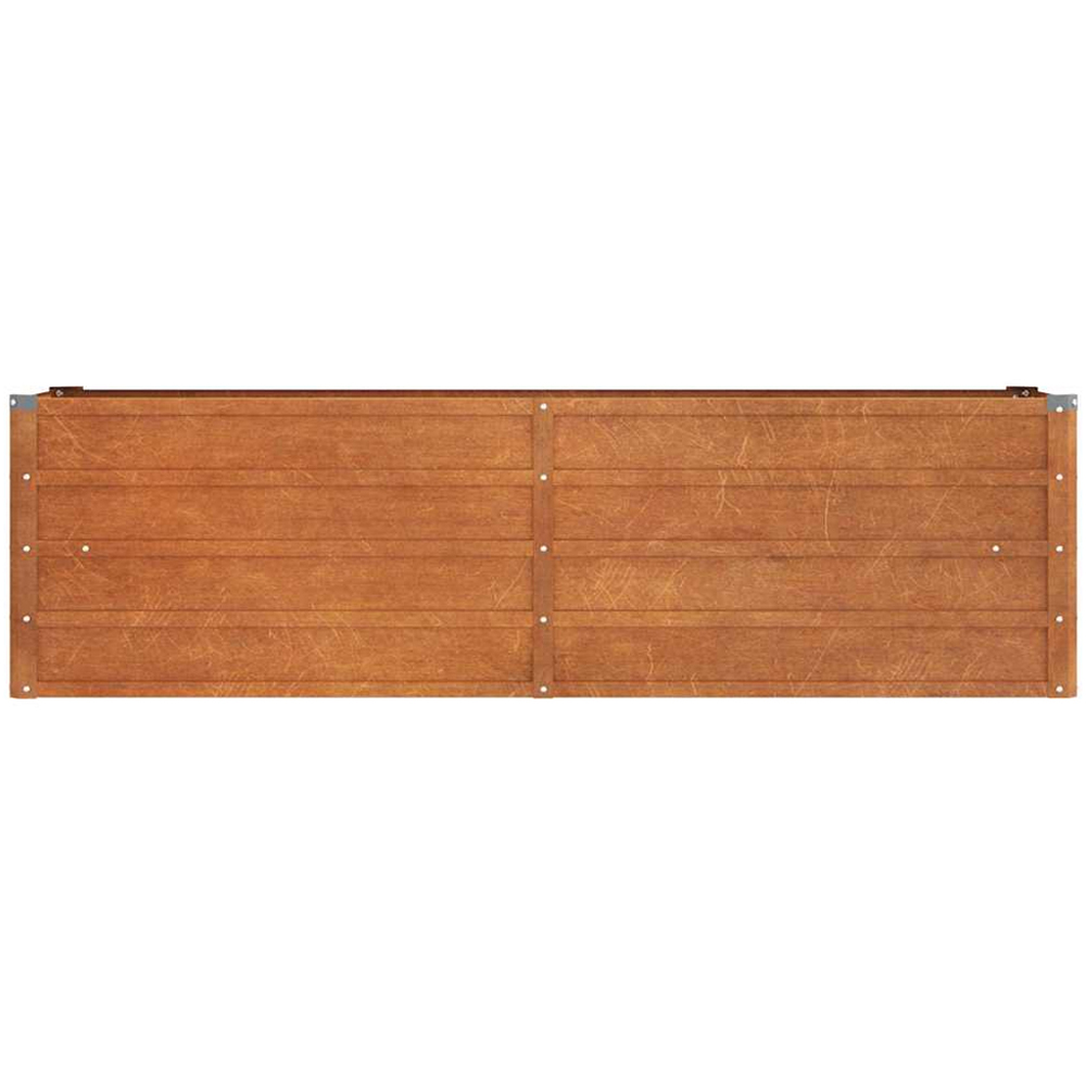 vidaXL Brown Corten Steel Raised Garden Bed 45 x 160 x 40cm Image 4