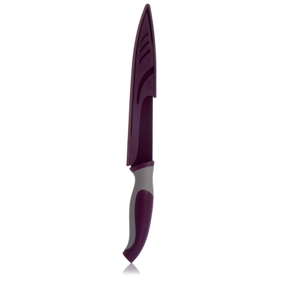 Wilko Colour Play Purple Carving Knife Image 2