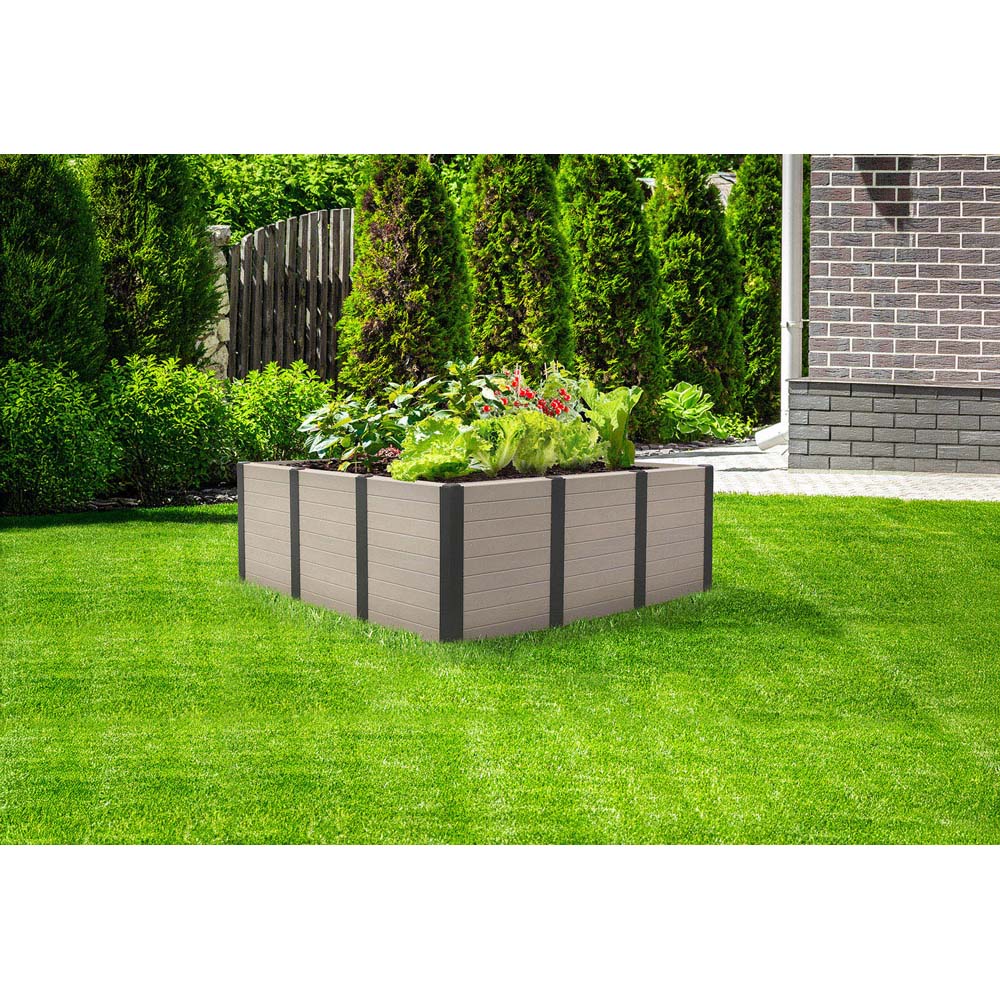 Primeur Tierra Verde 12 Panel Khaki Large Raised Garden Bed 111 x 46 x 17cm Image 7