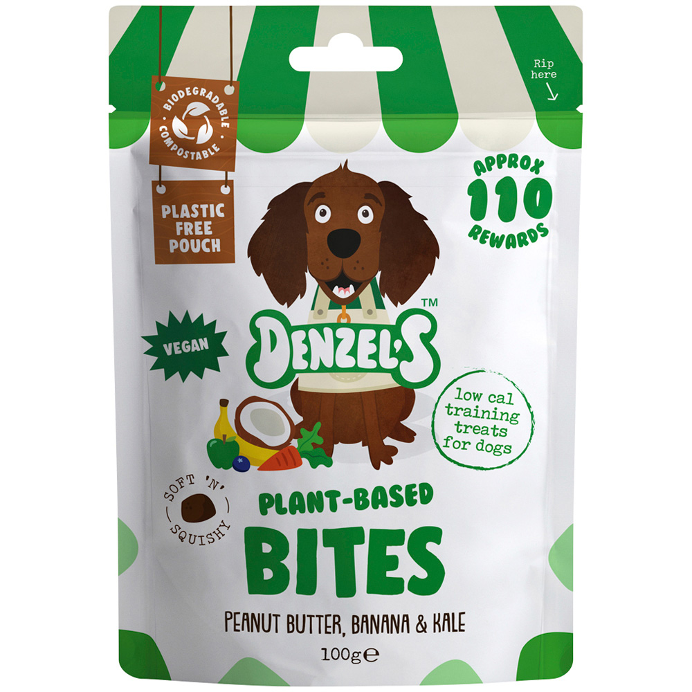 Denzel's Plant-Based Bites Peanut Butter Banana and Kale 100g Image 1