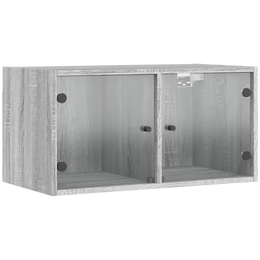 vidaXL 2 Door Grey Sonoma Wall Cabinet Image 2