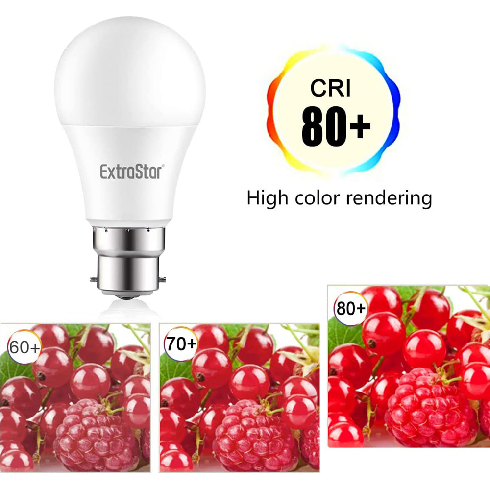 ExtraStar 6 Pack B22 Neutral White 10W LED Ball Light Bulb Image 2