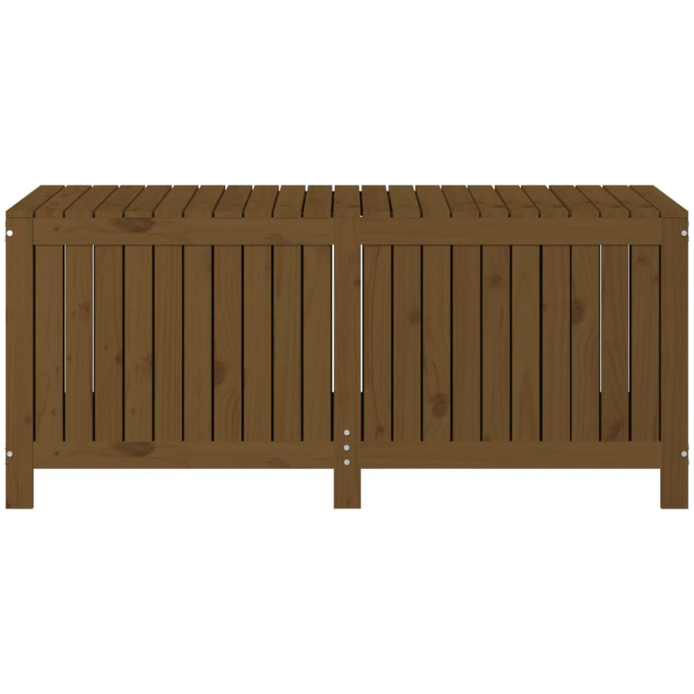 vidaXL 64 x 147 x 68cm Brown Pine Wood Garden Storage Box Image 5