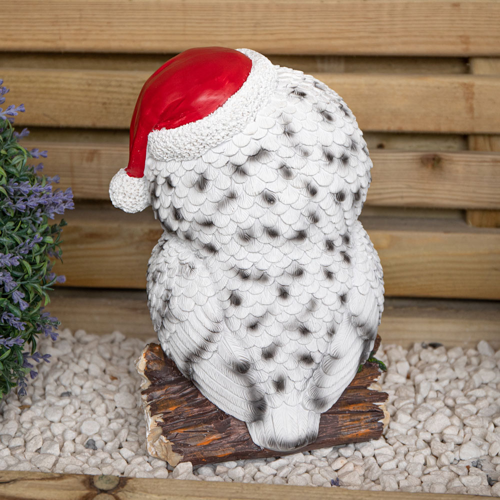 Samuel Alexander White LED Blinkin' Snowy Owl Outdoor Christmas Decoration 25cm Image 4