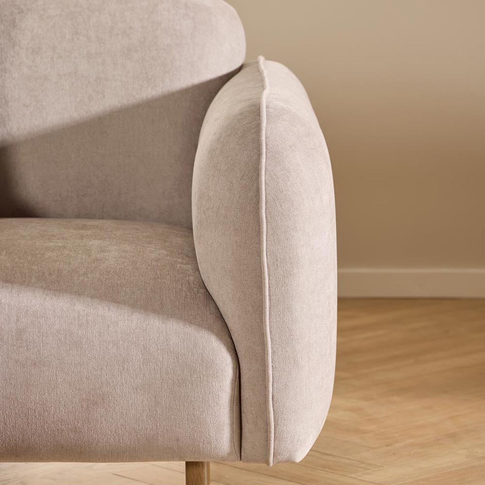 Florence Westham 2 Seater Fay Beige Fabric Sofa Image 7