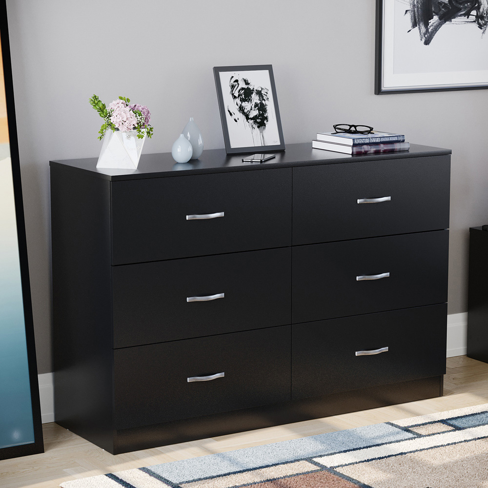 VIDA DESIGNS Riano Black 3 Piece Bedroom Furniture Set Image 3