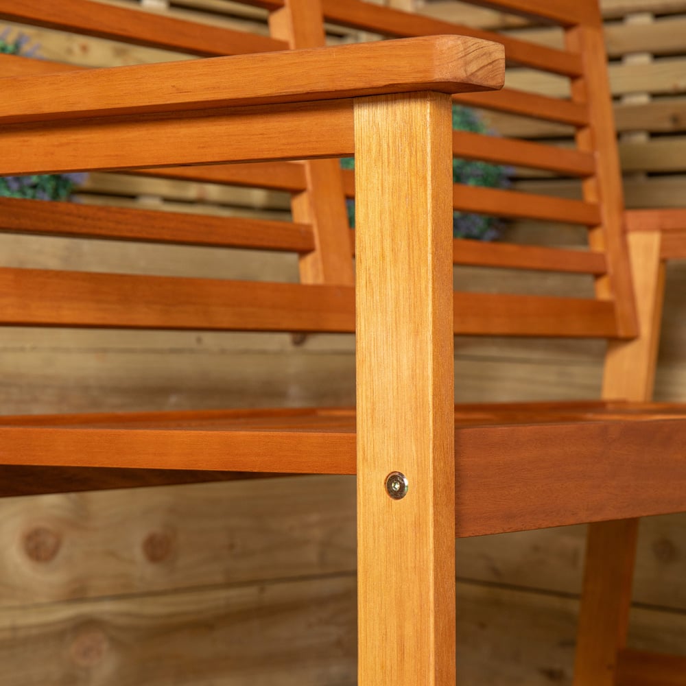 Samuel Alexander Waimea 2 Seater Wooden Garden Bench Image 6