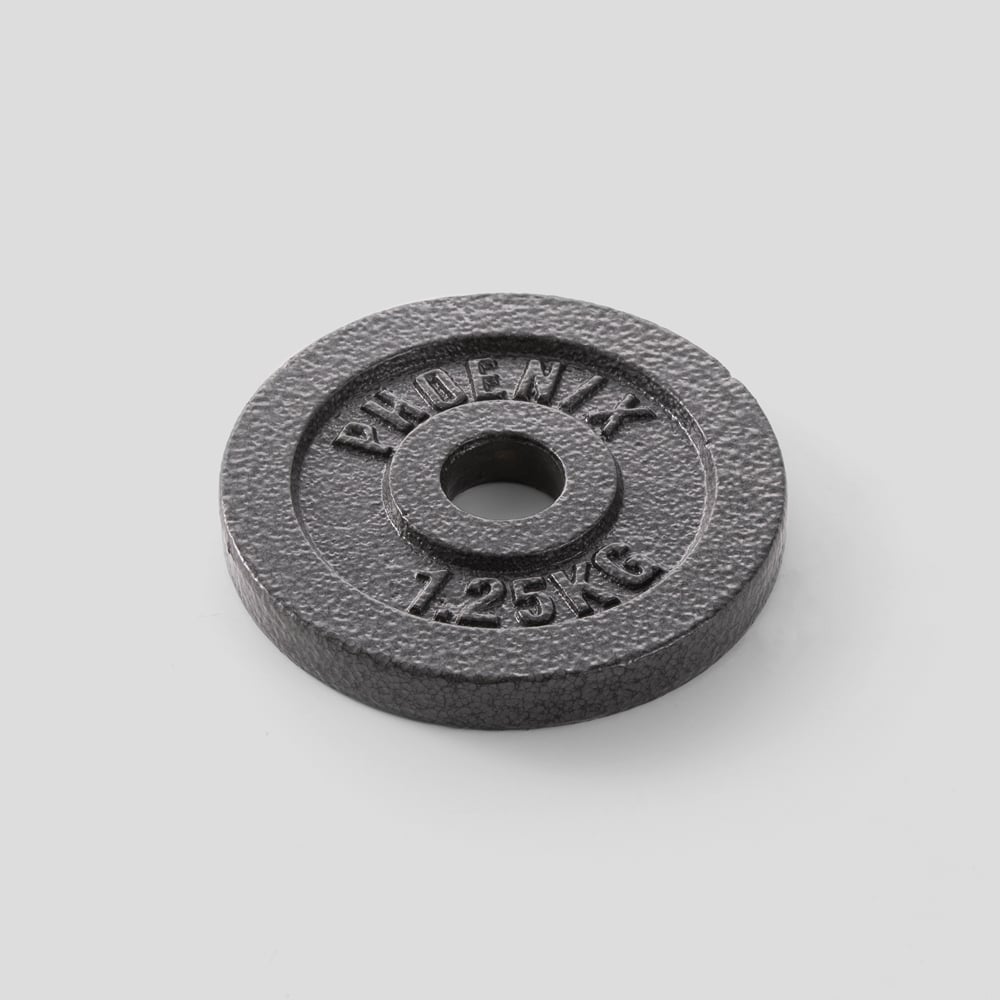 Phoenix Cast Iron Weight Plate 1.25kg 1 inch Hole Image 3