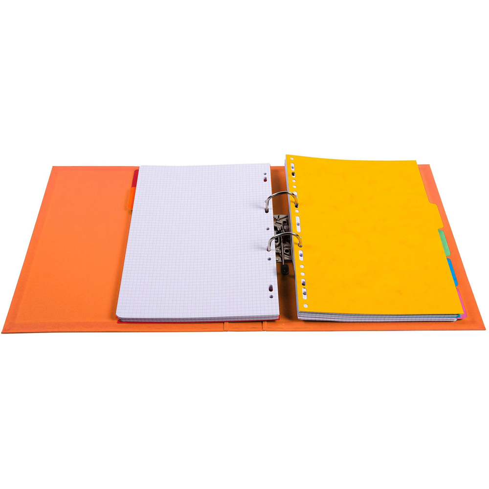 Exacompta PremTouch A4 Orange PVC Lever Arch File 10 Pack Image 3