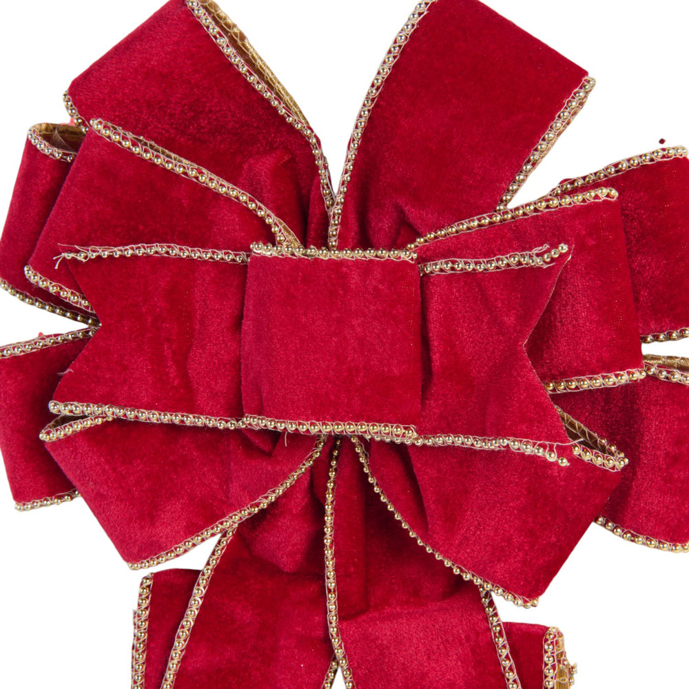 Deep Red Festive Corsage Image 3